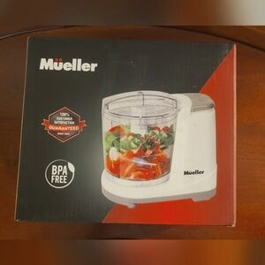 NWT Mueller White Food Processor - 3‎ Cup Capacity BRAND NEW